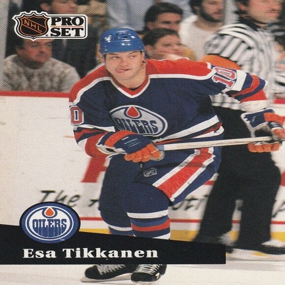 Esa Tikkanen Edmonton Oilers NHL Hockey Card Collection - 4 Card Set - Picture 2 of 5